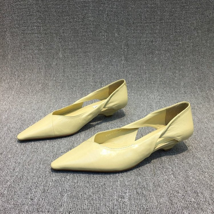 Damen Raffinierte Spitze Ballerinas mit Geschmeidiger Lederoberfläche R&B