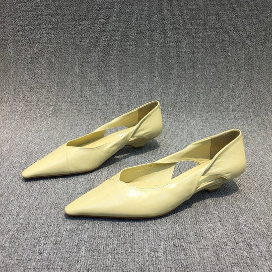 Damen Raffinierte Spitze Ballerinas mit Geschmeidiger Lederoberfläche R&B
