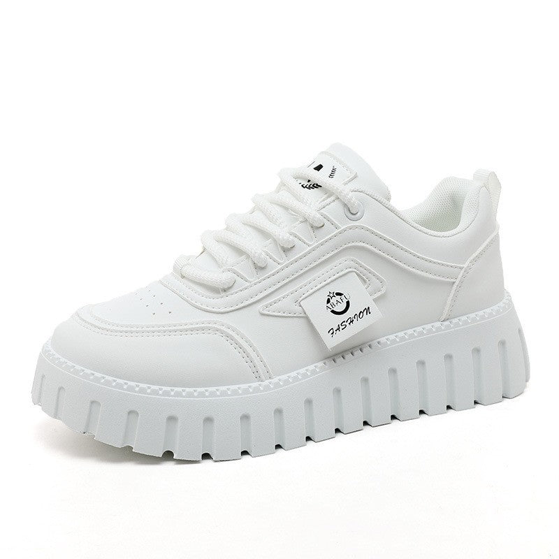 Damen modische Plateau Sneakers mit rutschfester Sohle und atmungsaktivem Obermaterial R&B