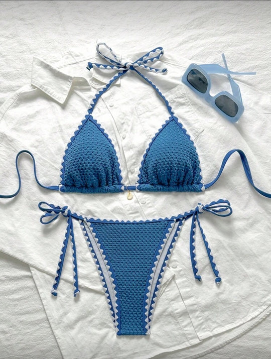 Damen Triangel-Bikini mit Volants R&B