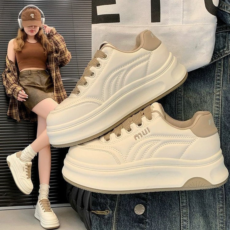 Damen Modische Plateau Sneakers mit komfortabler Dämpfung R&B