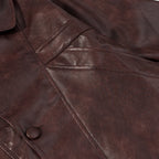 Damen Kunstlederjacke mit strukturiertem Design und praktischen Taschen R&B