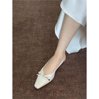 Damen Slingback Ballerinas mit zierlichem Schleifendetail R&B