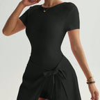 Damen Sportliches Wickel-Kleid R&B