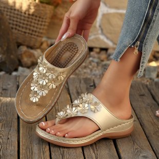 Damen Blumige Wellness-Sandalen R&B