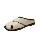 Damen Offene Mules mit geflochtenem Obermaterial und anatomischem Fußbett R&B