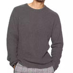 Herren Strukturierter Pullover mit Rundhalsausschnitt R&B
