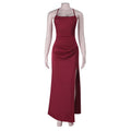 Damen Elegantes Maxikleid mit raffiniertem Schlitz und glattem Obermaterial R&B