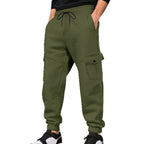 Herren Cargo-Jogginghose mit seitlichen Taschen und elastischem Bund R&B