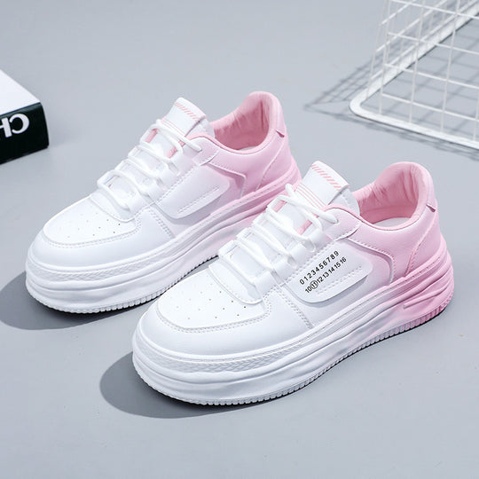 Damen modische Plateau Sneakers mit coolen Akzenten und atmungsaktiven Eigenschaften R&B