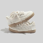 Damen lässige Sneakers mit textilem Obermaterial und gepolsterter Einlegesohle