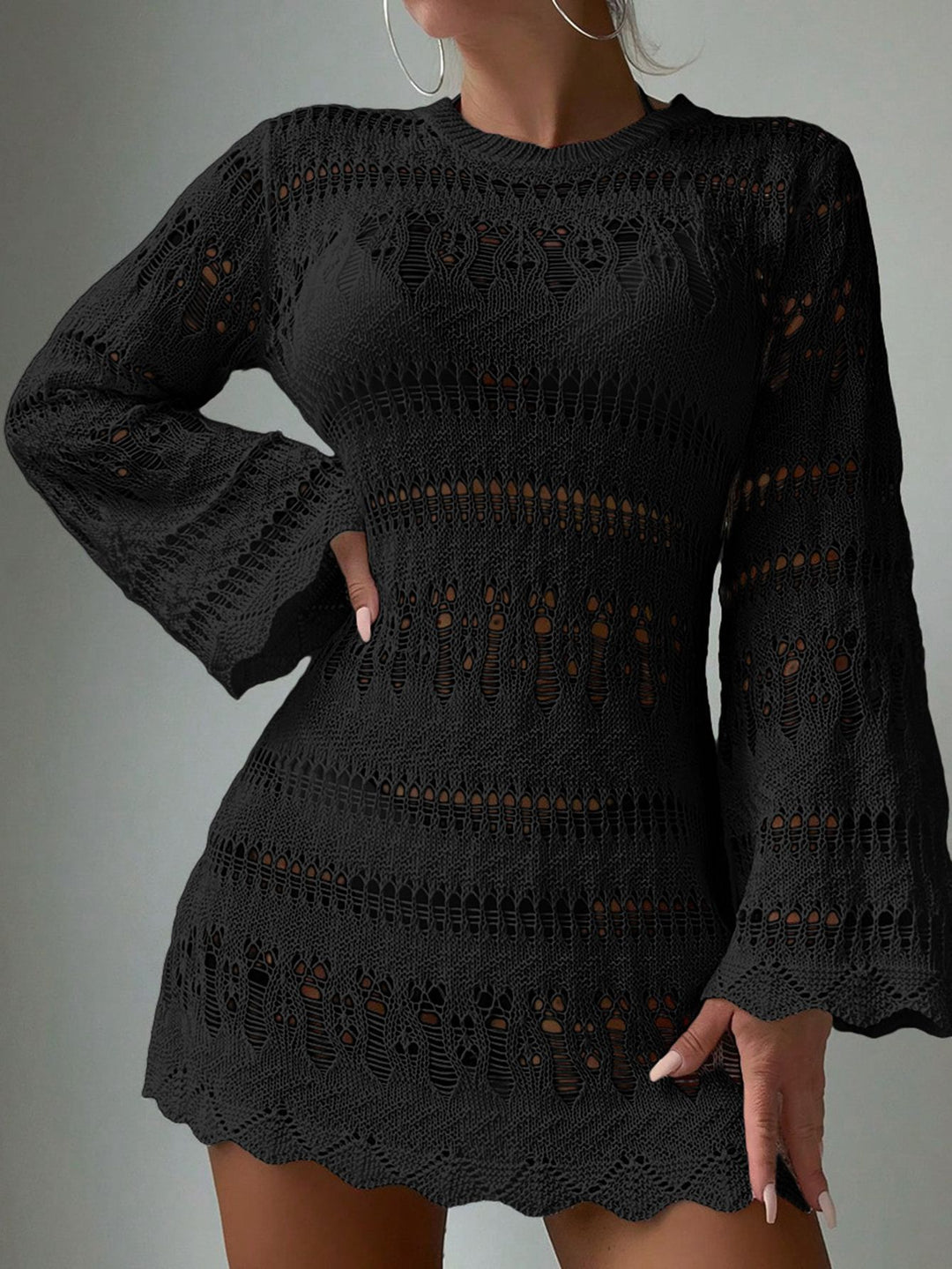 Damen modisches Häkelkleid R&B