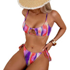 Damen freizügiger Bikini mit modischem Schlitz R&B
