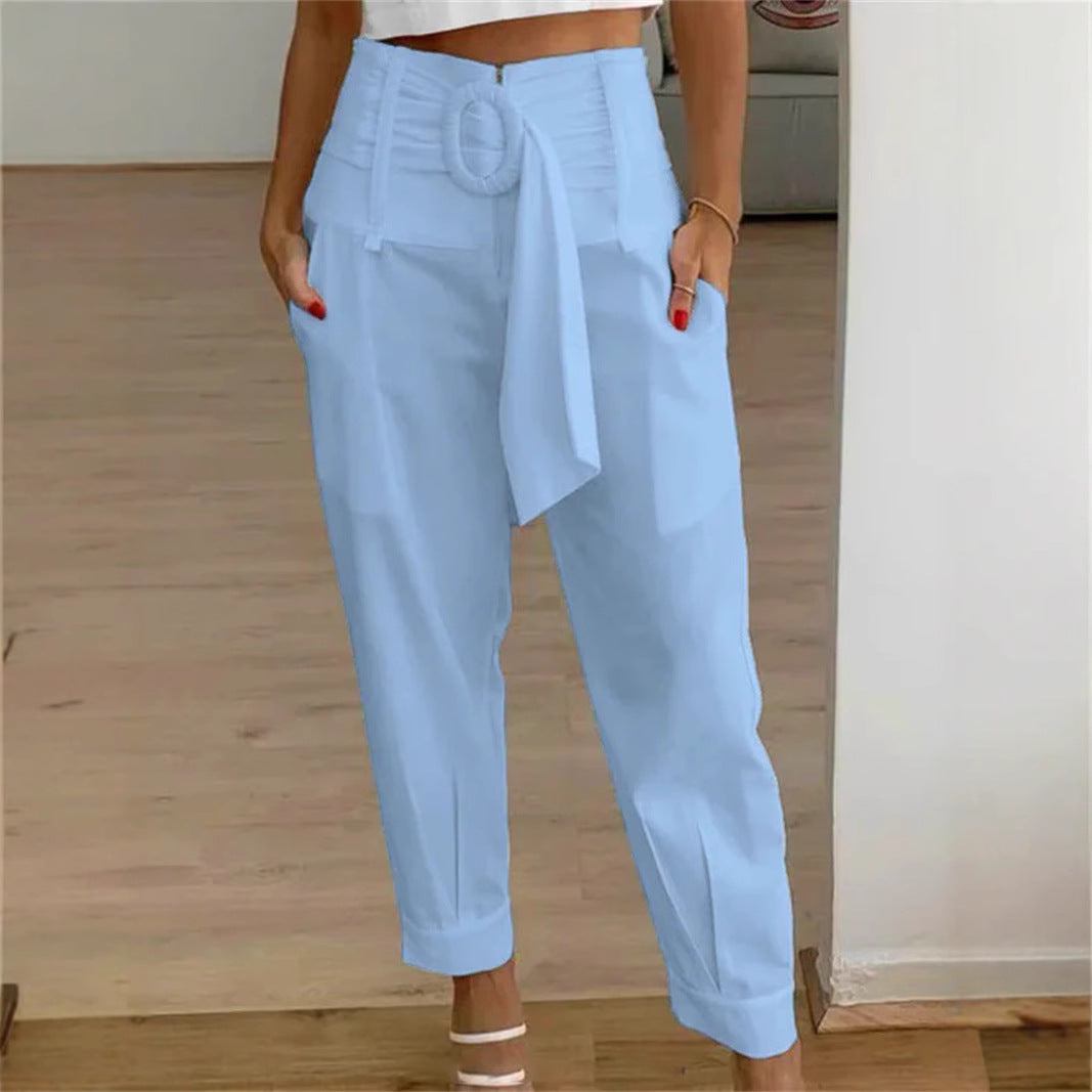 Damen Modische Culotte mit eleganter Schleifenoption R&B