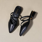 Damen elegante Slingback-Pumps mit geschwungenem Riemendesign