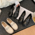 Damen Edle Loafer mit modischem Schnallenakzent und komfortabler Sohle R&B