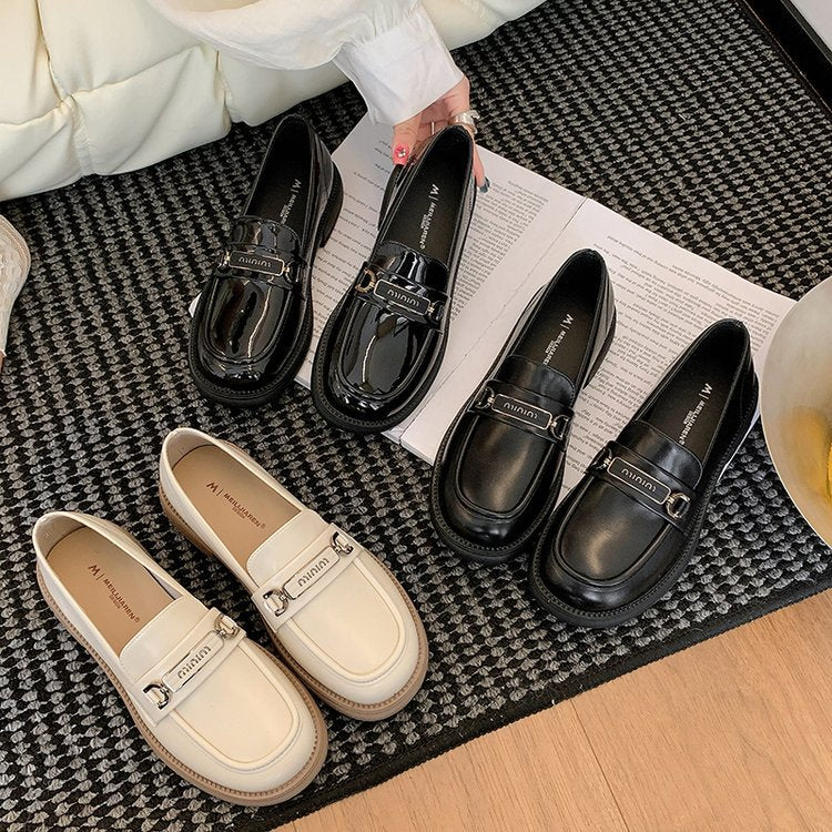 Damen Edle Loafer mit modischem Schnallenakzent und komfortabler Sohle R&B