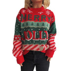 Damen Weihnachts-Pullover mit unverwechselbarem Motiv und gemütlichem Schnitt R&B