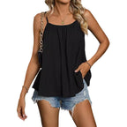 Damen lässiges Top mit raffiniertem Rippendesign R&B