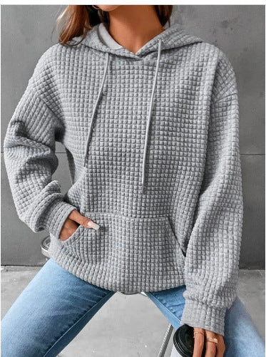 Damen Kapuzenpullover aus strukturiertem Material R&B