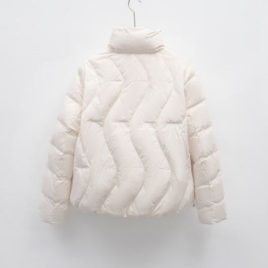 Damen gesteppte Winterjacke mit hochschließendem Kragen R&B