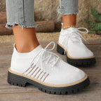 Damen Sportliche Strick-Sneaker mit rutschfester Sohle R&B