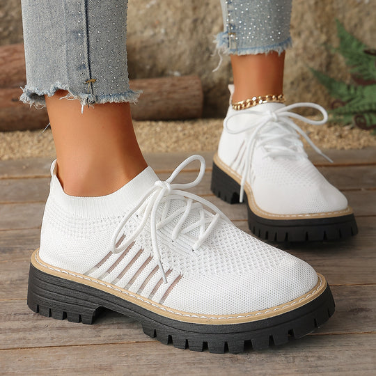 Damen Sportliche Strick-Sneaker mit rutschfester Sohle R&B