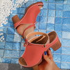 Damen Trendige Sandaletten mit geschlossener Zehenpartie und elegantem Riemendesign R&B
