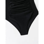 Damen Einteiliger Badeanzug mit figurformendem Schnitt und elegantem Neckholder R&B