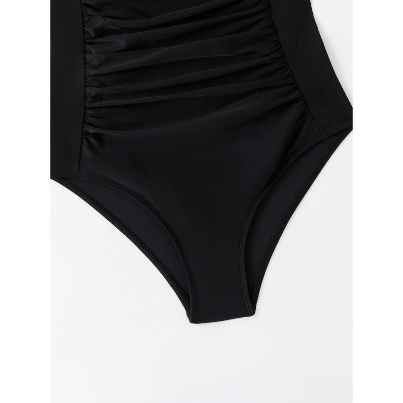 Damen Einteiliger Badeanzug mit figurformendem Schnitt und elegantem Neckholder R&B
