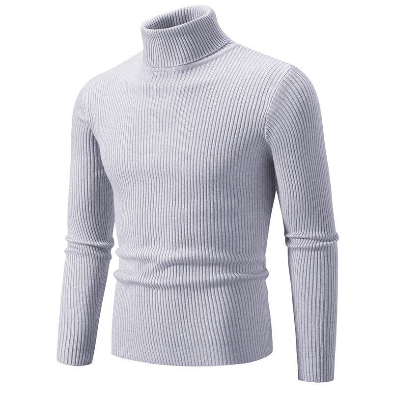 Herren Rollkragenpullover aus hochwertiger Rippenstrickqualität R&B