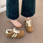 Damen Sportliche Sneaker mit weichem Wildleder-Obermaterial und ergonomischer Dämpfung R&B