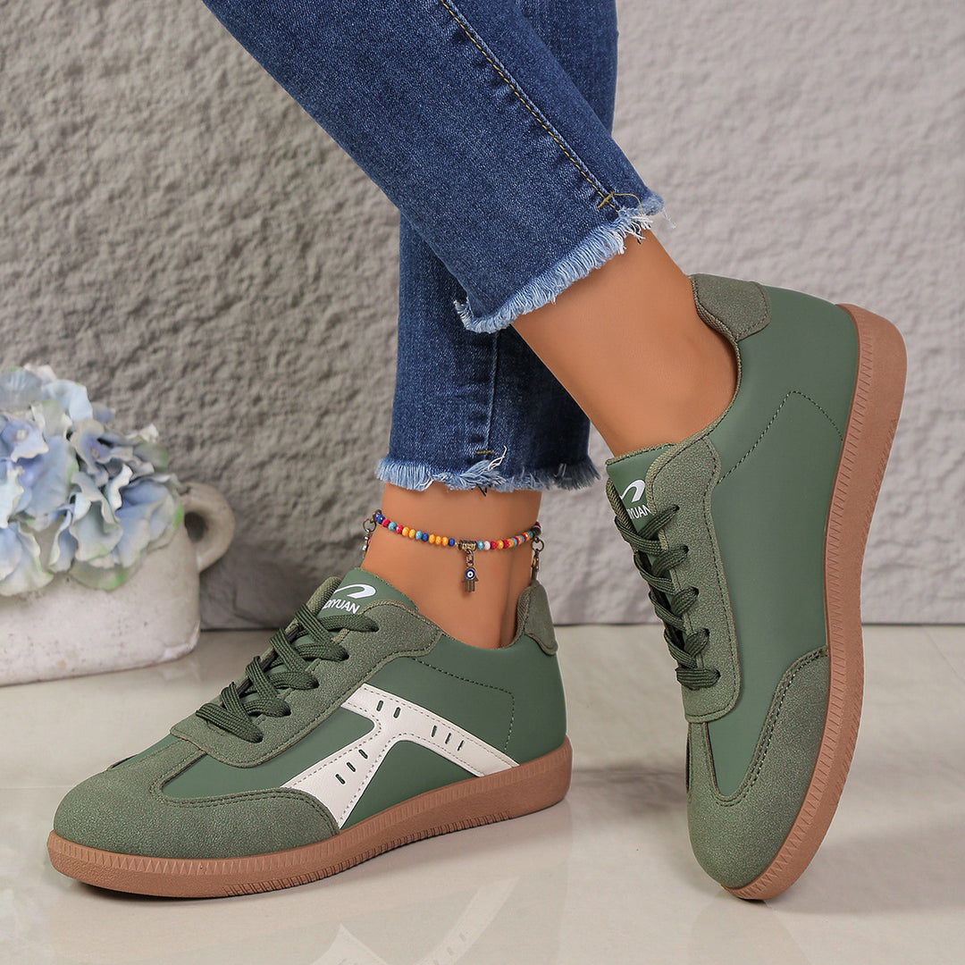 Damen Sneakers im Vintage-Look mit atmungsaktivem Obermaterial und rutschfester Sohle R&B