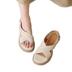 Damen Komfortable Plattform-Sandalen mit verstellbaren Riemen und anatomisch geformtem Fußbett R&B