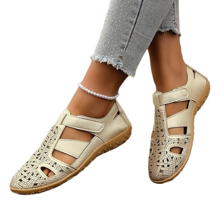 Damen Atmungsaktive Riemensandalen mit verstellbarem Klettverschluss R&B