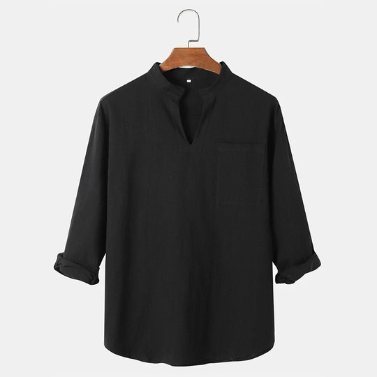 Damen lässige Leinenbluse R&B
