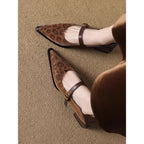 Damen stilvolle Sling-Pumps mit schmalem Riemen und leichtem Blockabsatz