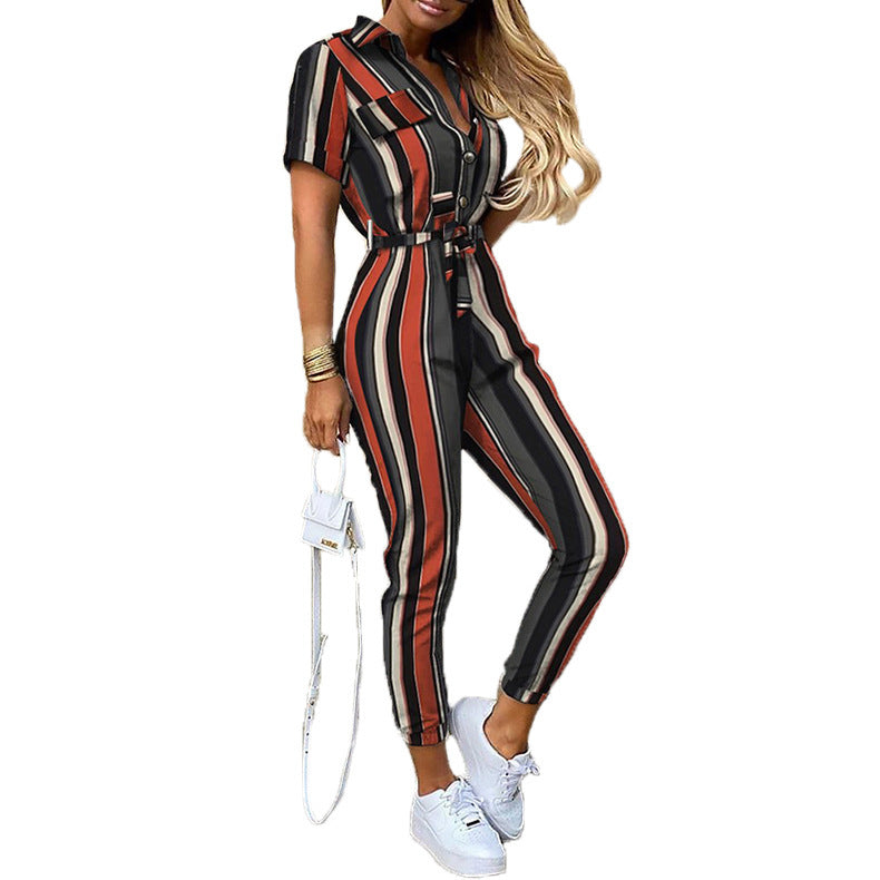 Damen Modischer Jumpsuit mit praktischen Taschen und tailliertem Schnitt R&B
