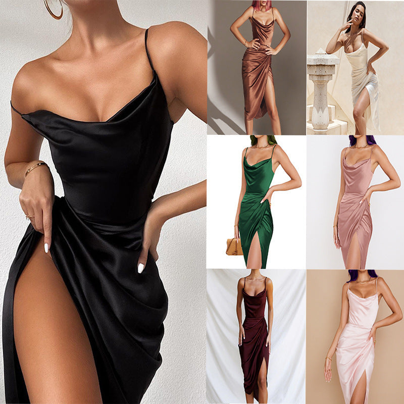 Damen Abendkleid mit Drapierung R&B