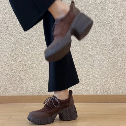 Damen Chunky Sneakers mit markantem Profil und hohem Absatz R&B
