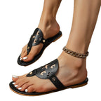 Damen Zehentrennersandalen mit filigranem Musterschnitt und komfortabler Fußbettgestaltung R&B