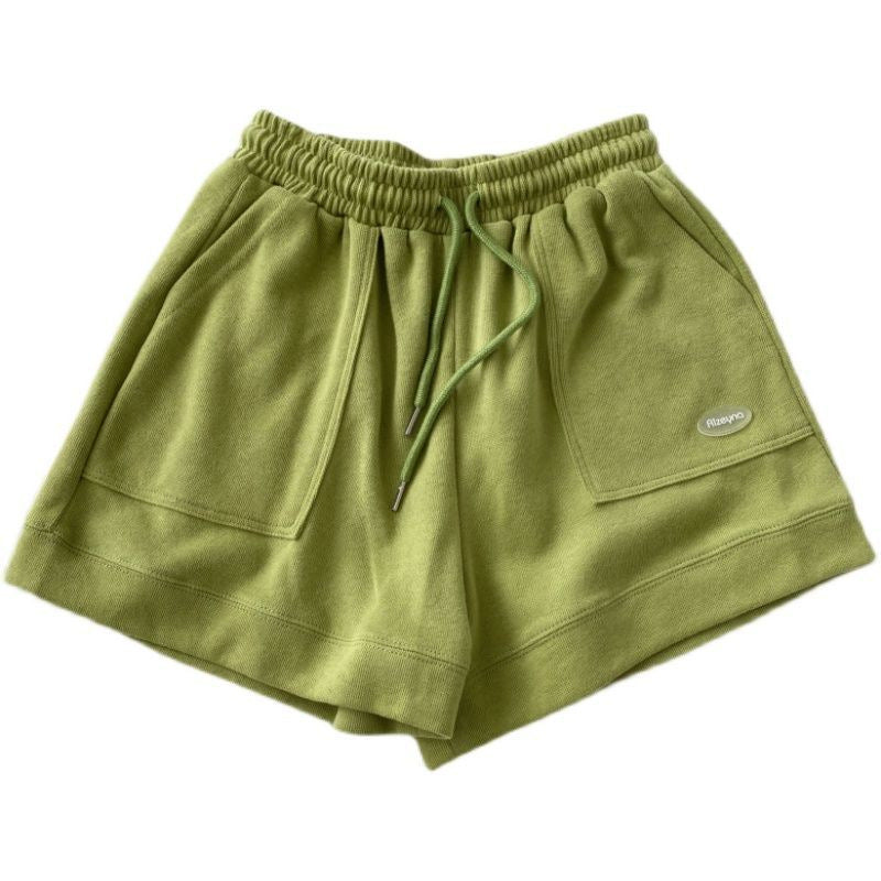 Damen lässige Jogging-Shorts mit elastischem Bund und praktischen Seitentaschen