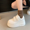 Damen Komfortable Sneakers mit Klettverschluss und trendiger Plateau-Sohle R&B
