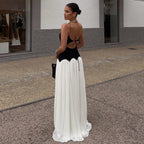 Damen Maxikleid mit raffinierten Trägern und elegantem Schnitt R&B