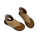 Damen modische Zehentrenner-Sandalen mit geschlossenen Fersen und seitlichem Reißverschluss R&B