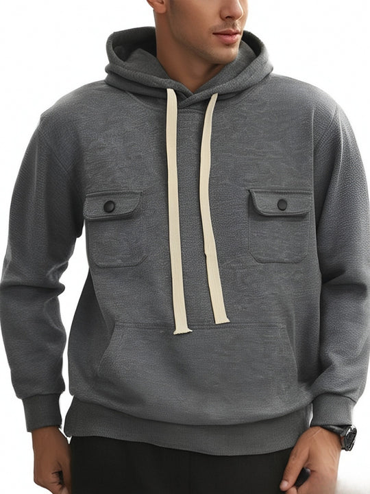 Herren Kapuzenpullover mit praktischen Taschen und modernem Design R&B