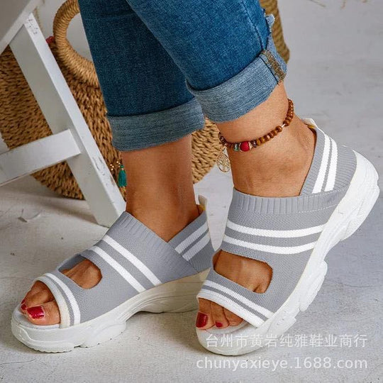 Damen modische Sport-Sandalen mit atmungsaktivem Obermaterial und rutschfester Sohle R&B
