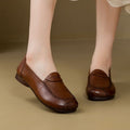 Damen elegante Lederschuhe mit bequemer Passform und modischem Design R&B