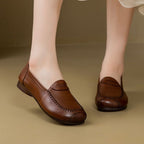 Damen elegante Lederschuhe mit bequemer Passform und modischem Design R&B