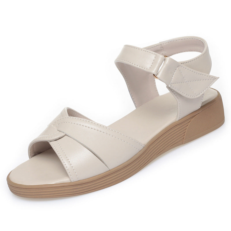 Damen Komfortable Riemchen-Sandalen mit verstellbarem Verschluss und eleganter Schleife R&B